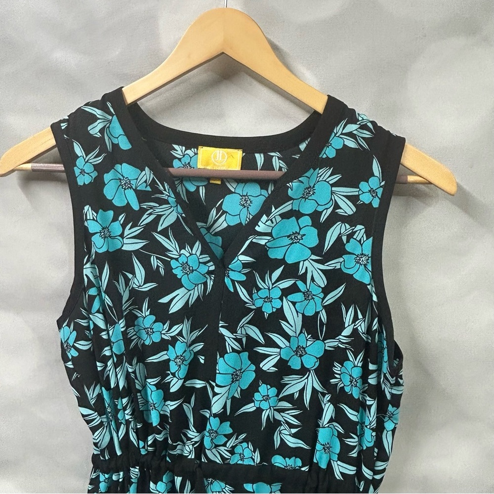 Liz Lange Large‎ Blue And Black High Low Dress